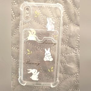 IPhone X/S Phone case with money holder/credit card slot In back